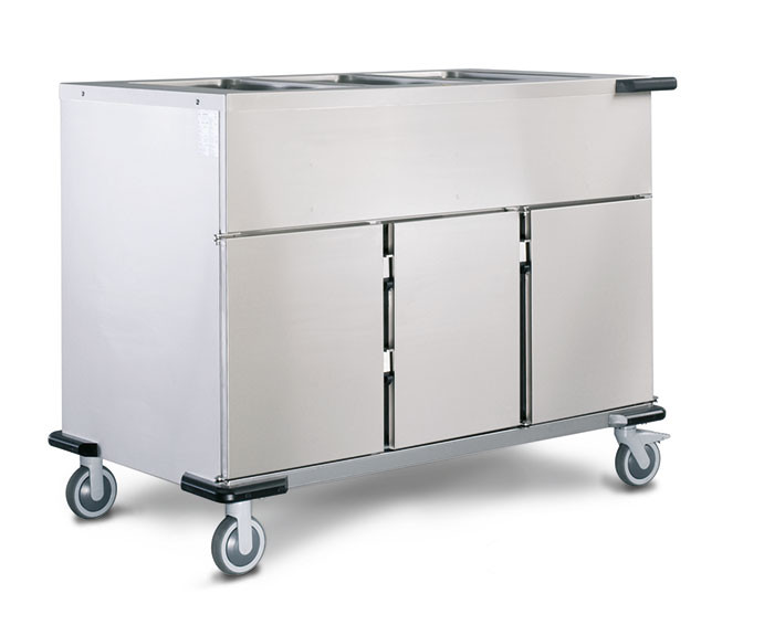 Speisenausgabewagen, 3x 1/1 GN, mit Folienheizung